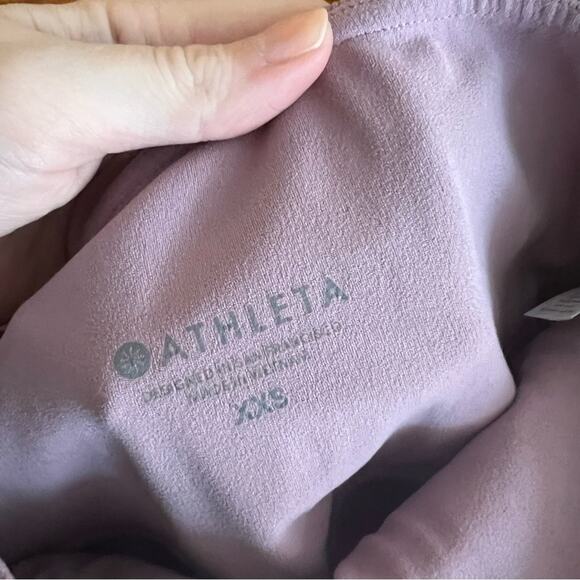 Athleta Barre Rib Powervita High Rise Tights in Mauve - Picture 8 of 9